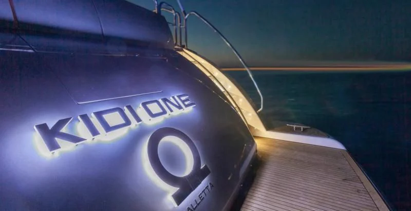 a close-up of a car aboard KIDI ONE Yacht for Sale