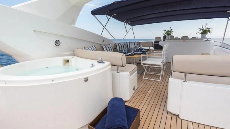 a boat on the water aboard KIDI ONE Yacht for Sale