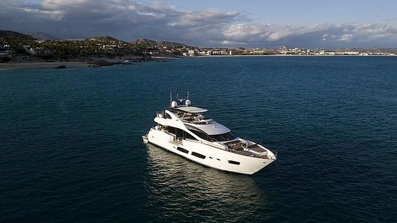 a boat in the water aboard BRAVA Yacht for Sale
