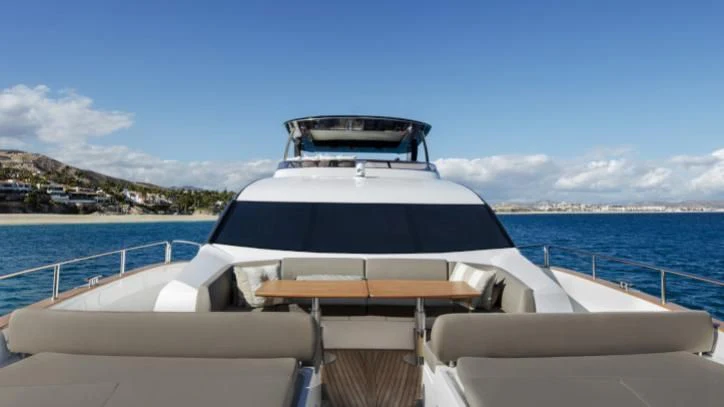 a boat on the water aboard BRAVA Yacht for Sale
