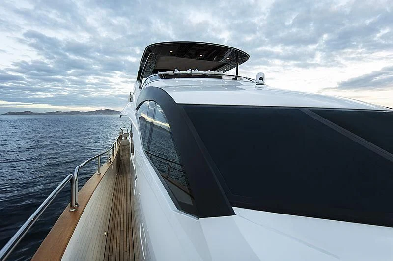 a boat on the water aboard BRAVA Yacht for Sale