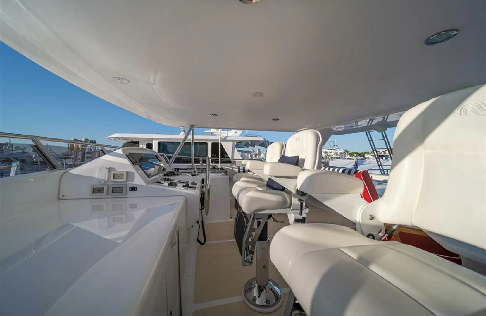 the cockpit of a plane aboard JULIANNE Yacht for Sale