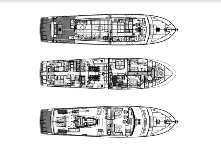 diagram, engineering drawing aboard JULIANNE Yacht for Sale