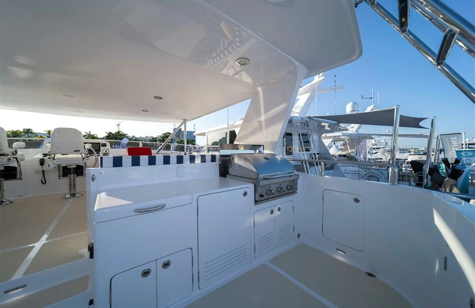 a space shuttle on a launch pad aboard JULIANNE Yacht for Sale