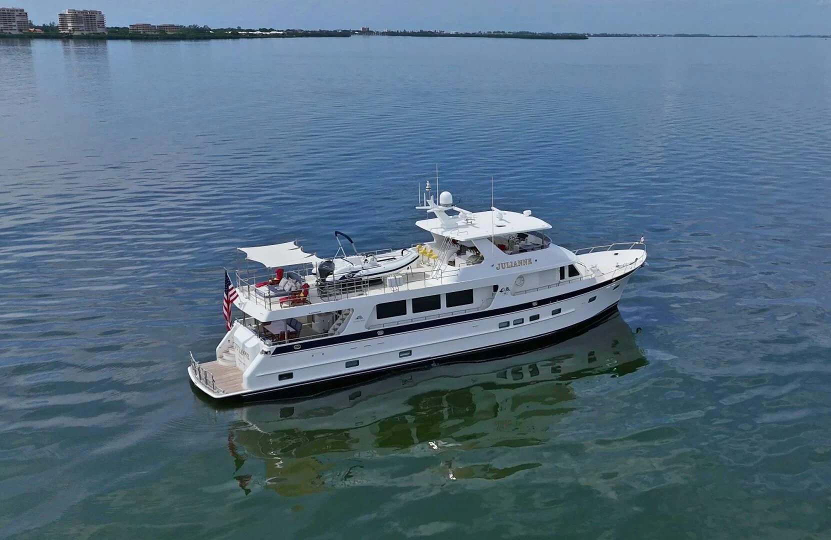 a boat in the water aboard JULIANNE Yacht for Sale