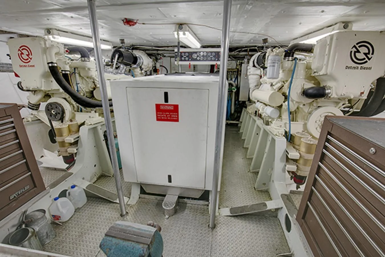a room with machinery and equipment aboard EXCALIBUR Yacht for Sale