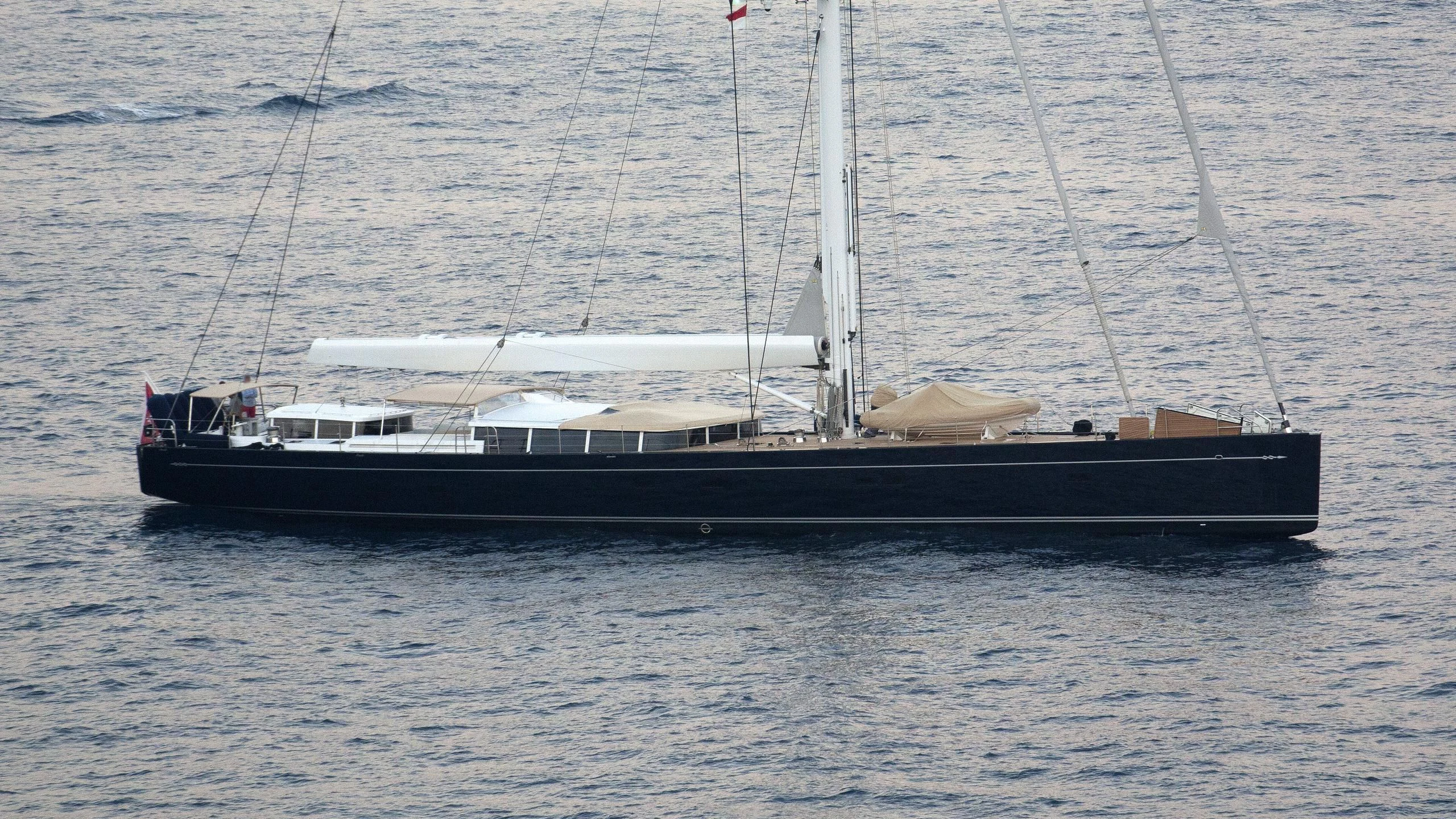 a boat in the water aboard CERVO Yacht for Sale