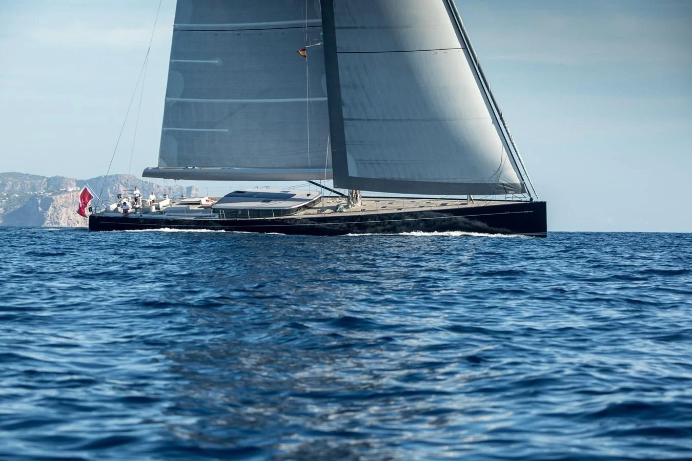 a sailboat on the water aboard CERVO Yacht for Sale