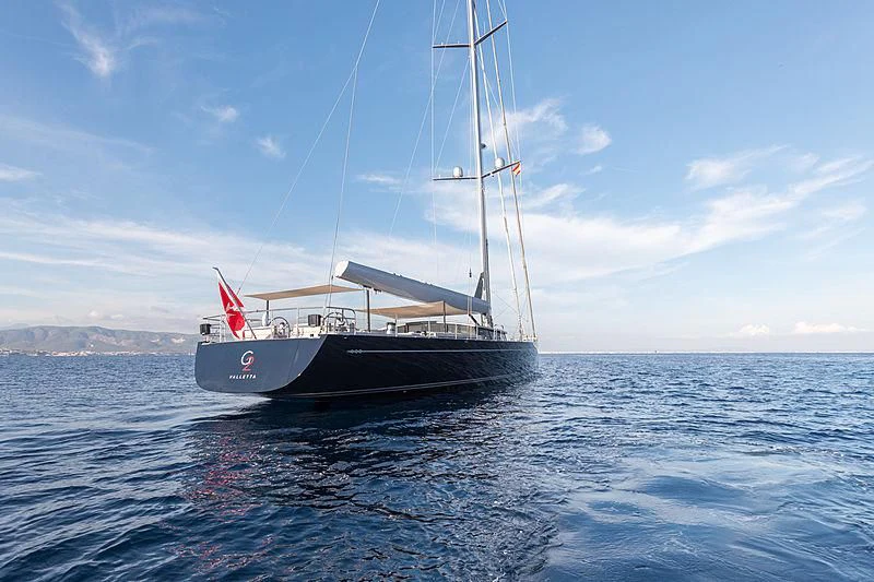 a boat in the water aboard CERVO Yacht for Sale