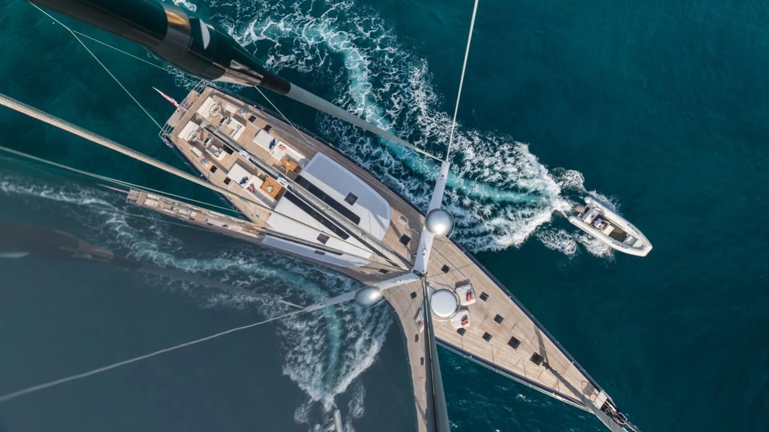 a ship in the water aboard CERVO Yacht for Sale