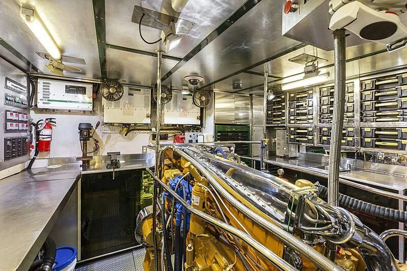a factory with machinery aboard HOLIDAY Yacht for Sale