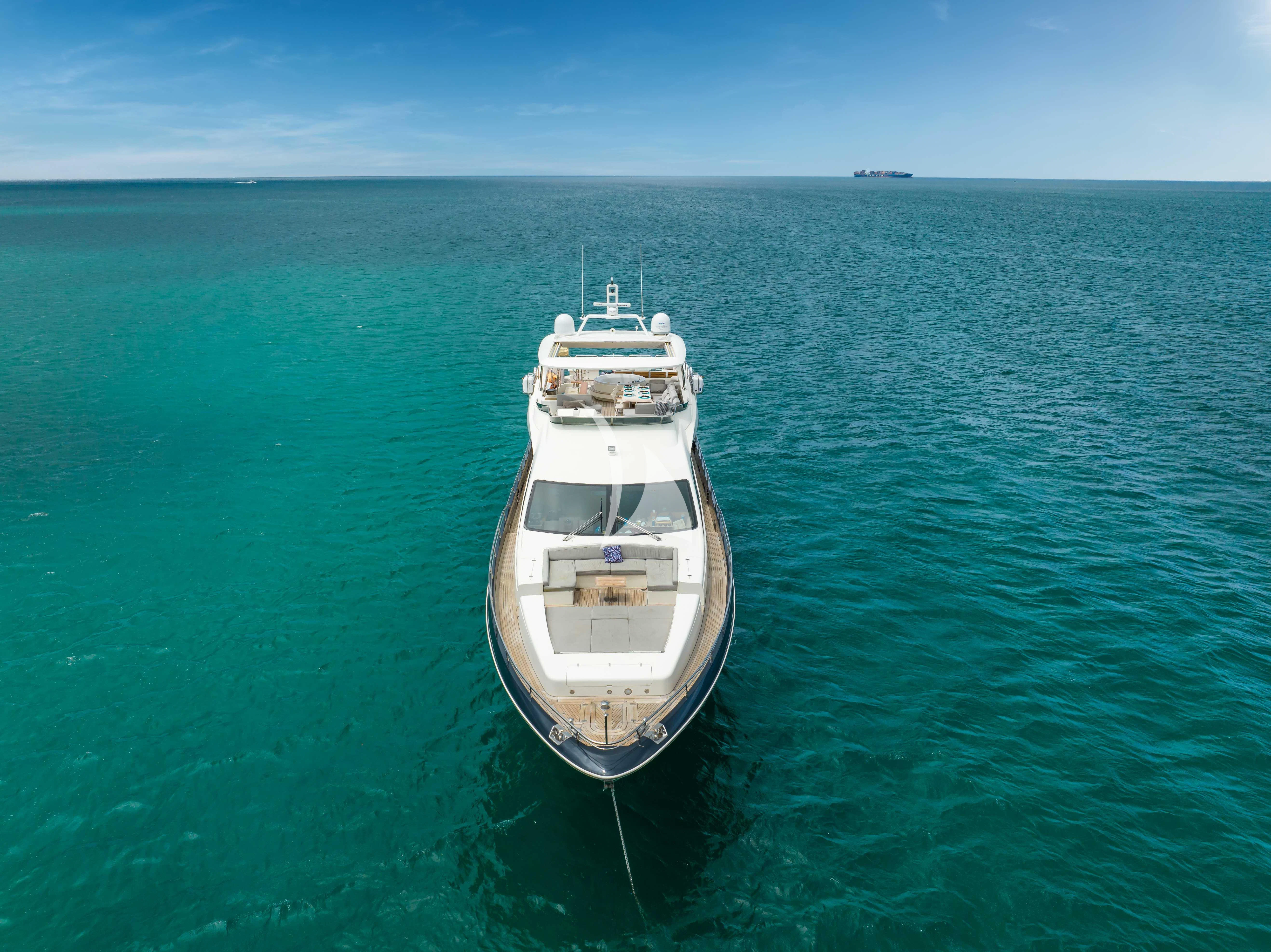 a boat in the water aboard SKY Yacht for Sale
