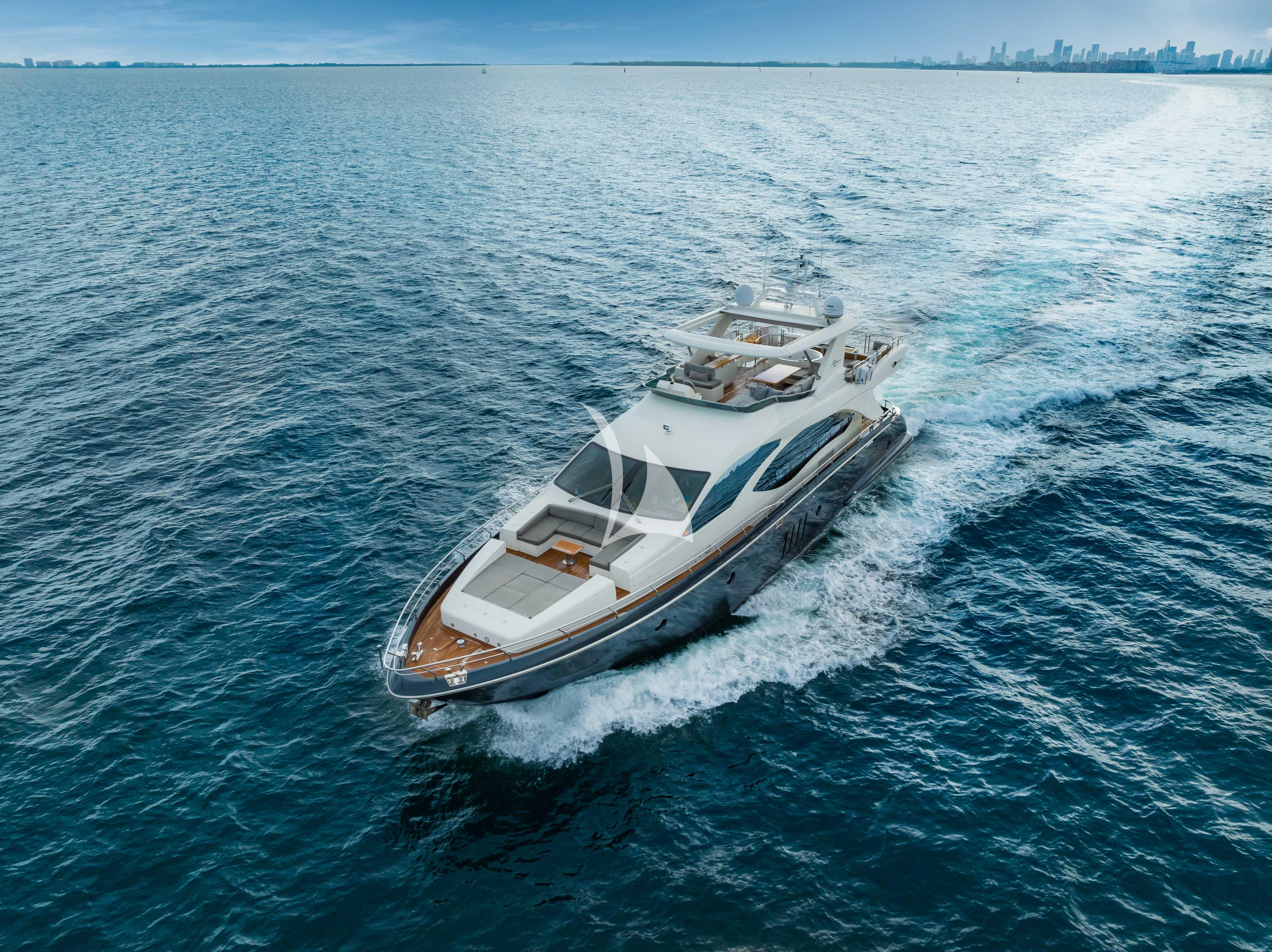 a boat on the water aboard SKY Yacht for Sale