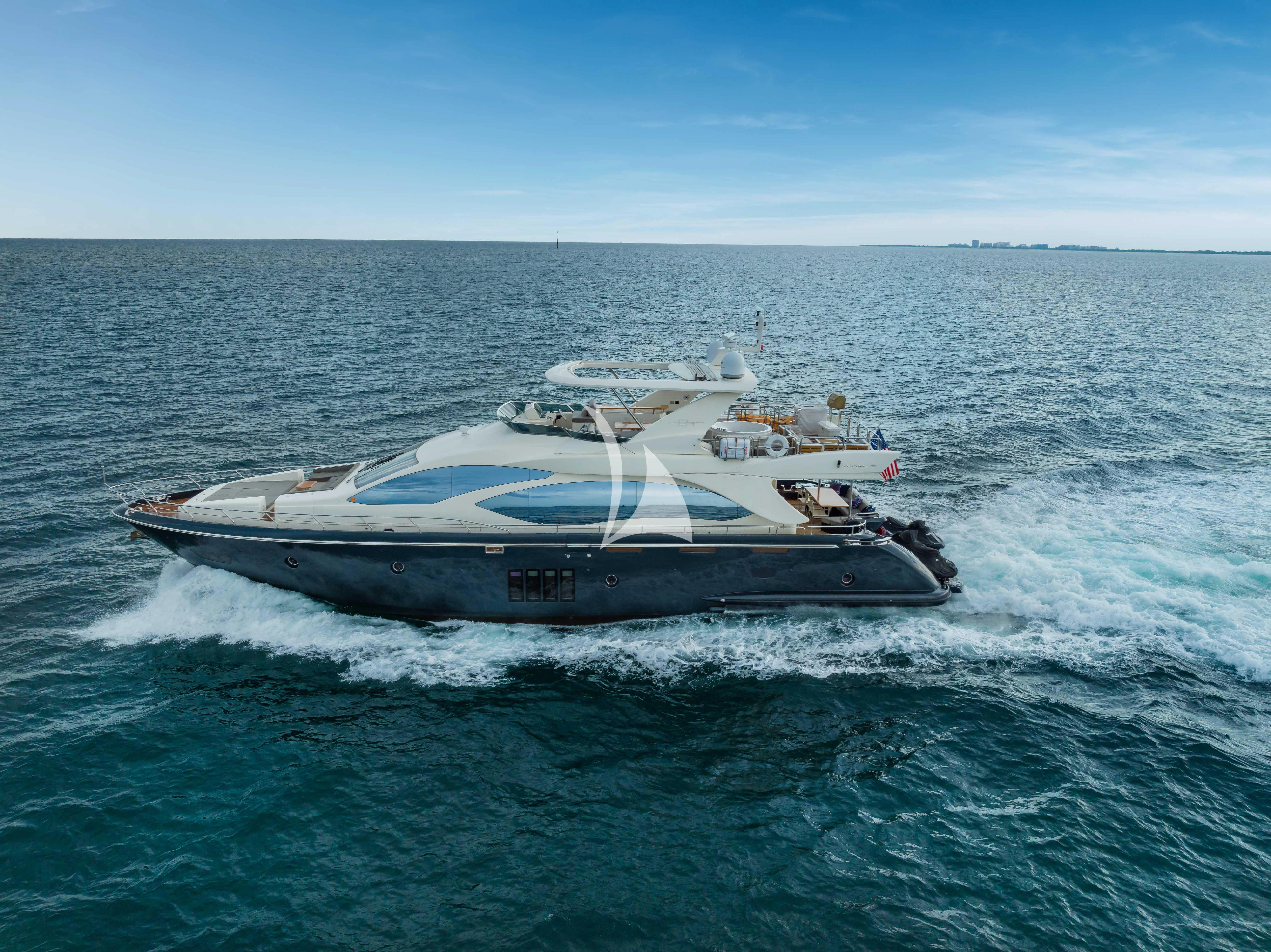 a boat on the water aboard SKY Yacht for Sale
