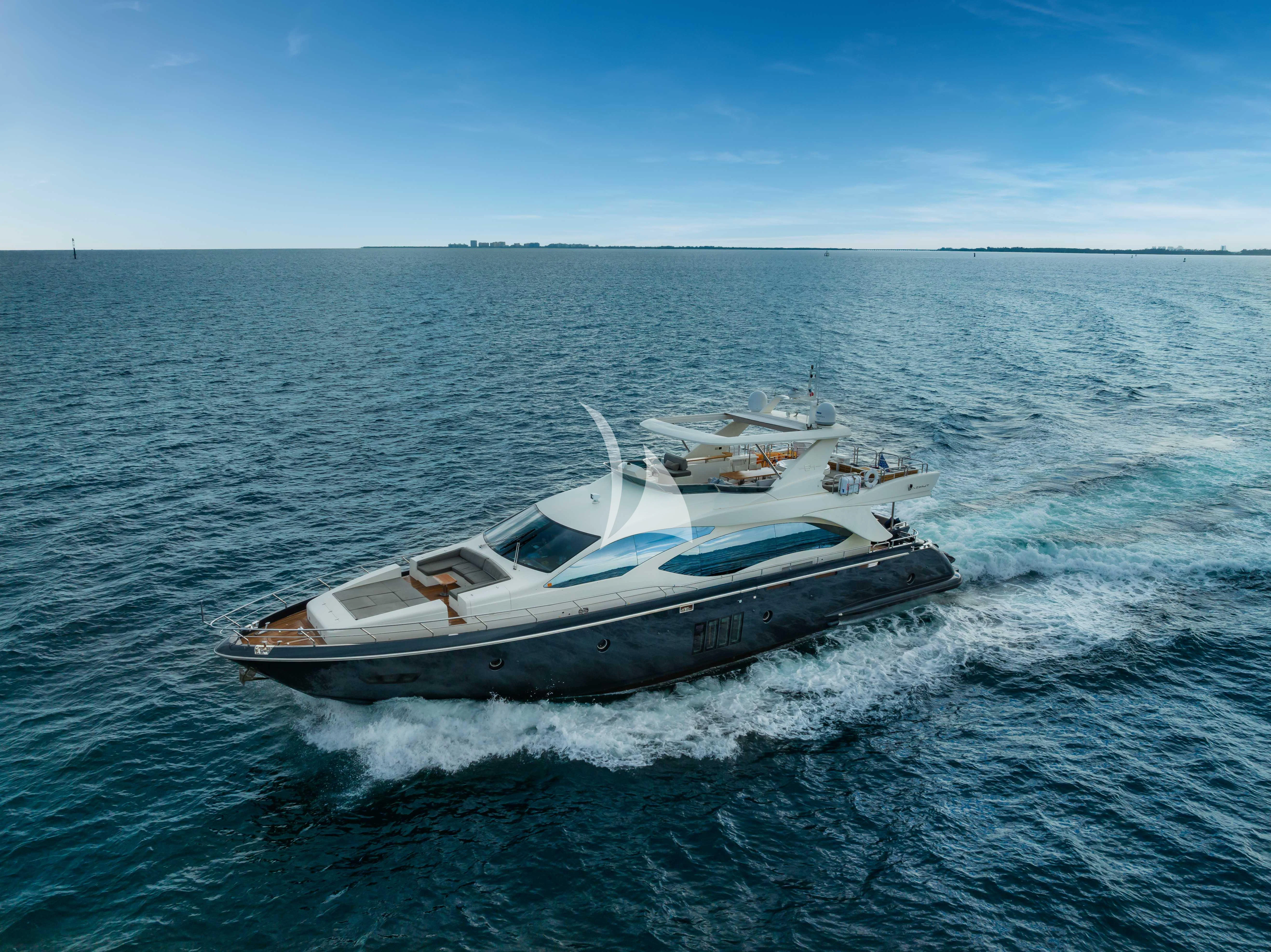 a boat on the water aboard SKY Yacht for Sale