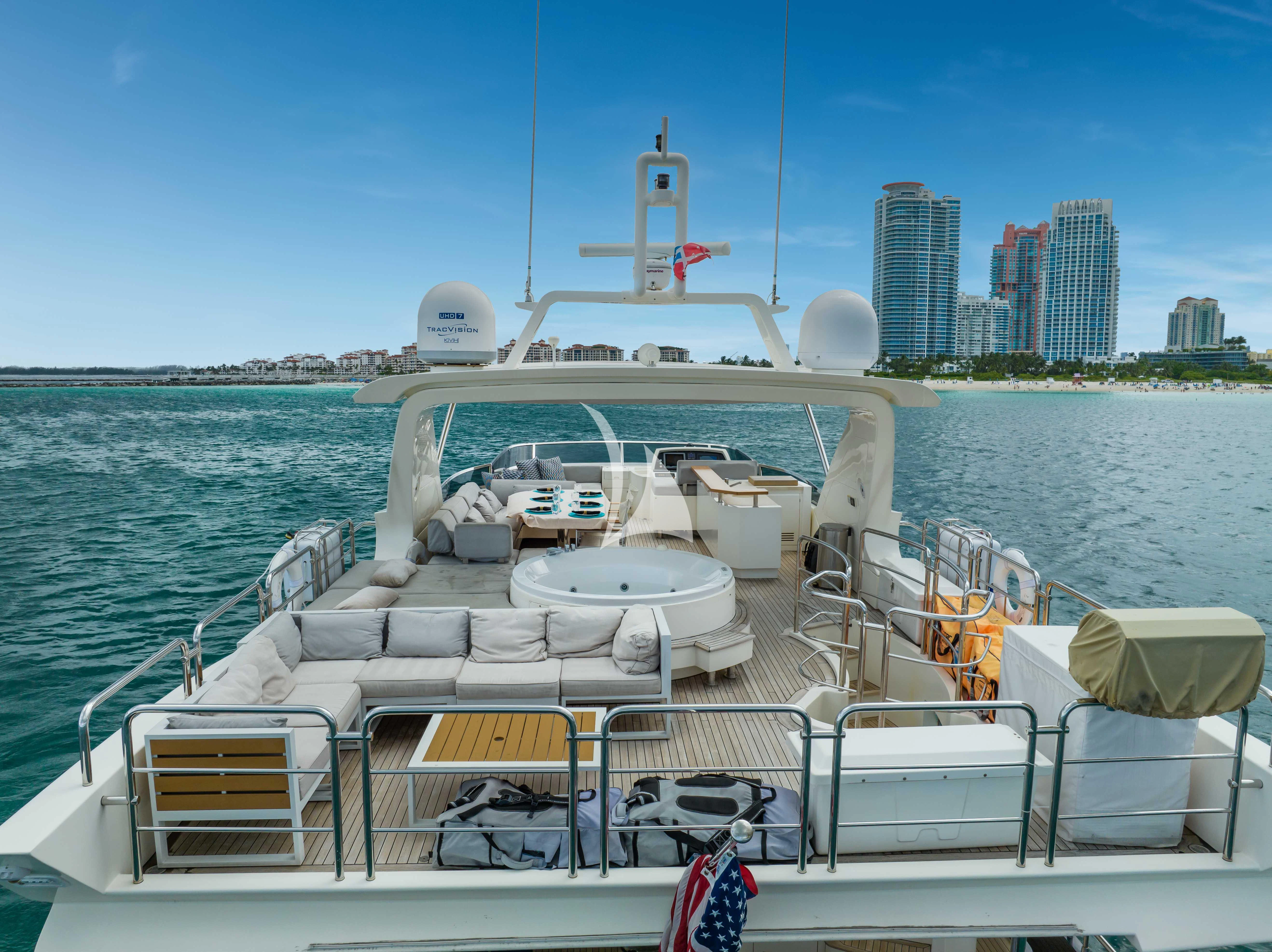 a boat on the water aboard SKY Yacht for Sale