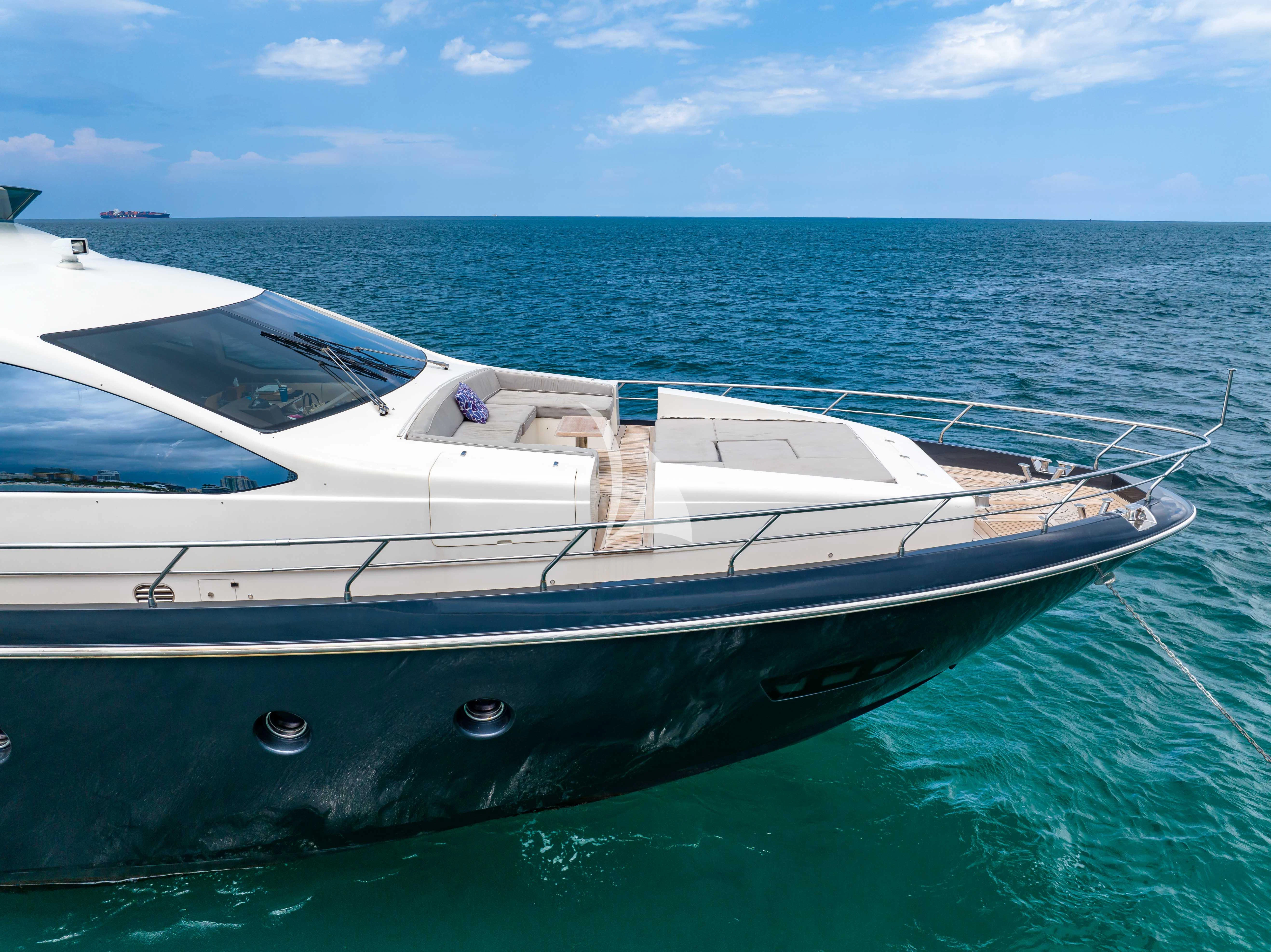 a boat in the water aboard SKY Yacht for Sale