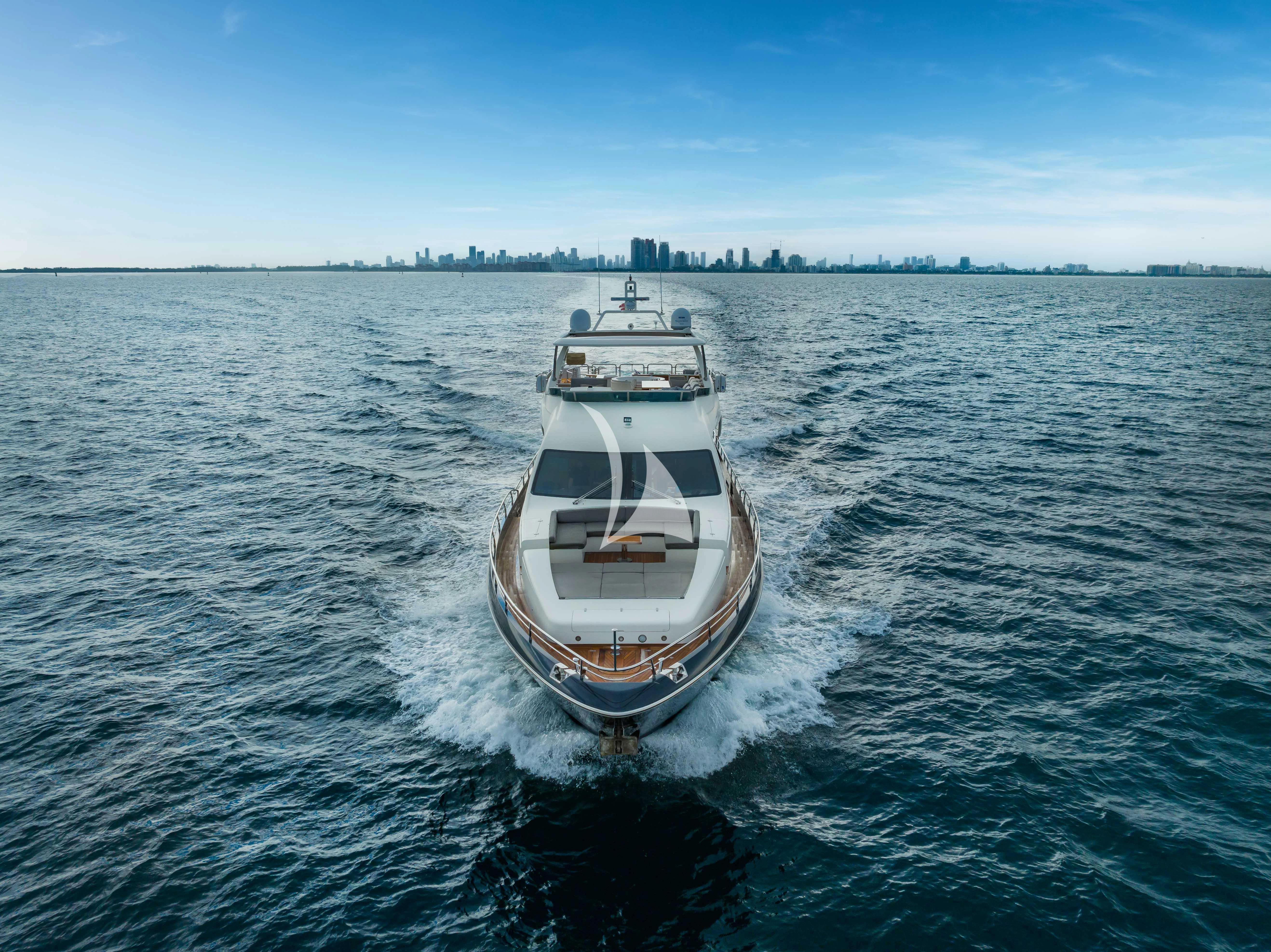 a boat on the water aboard SKY Yacht for Sale