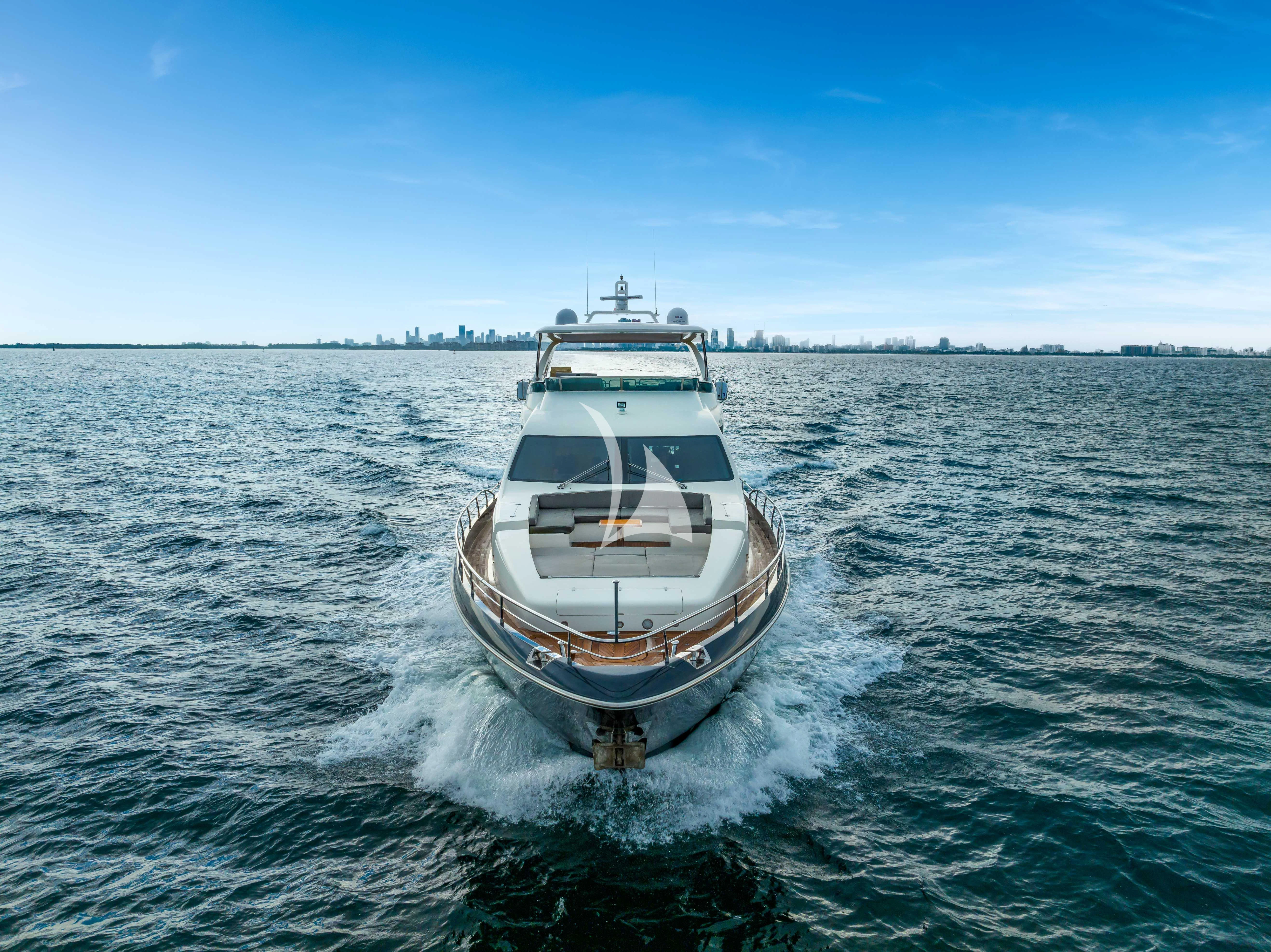 a boat on the water aboard SKY Yacht for Sale