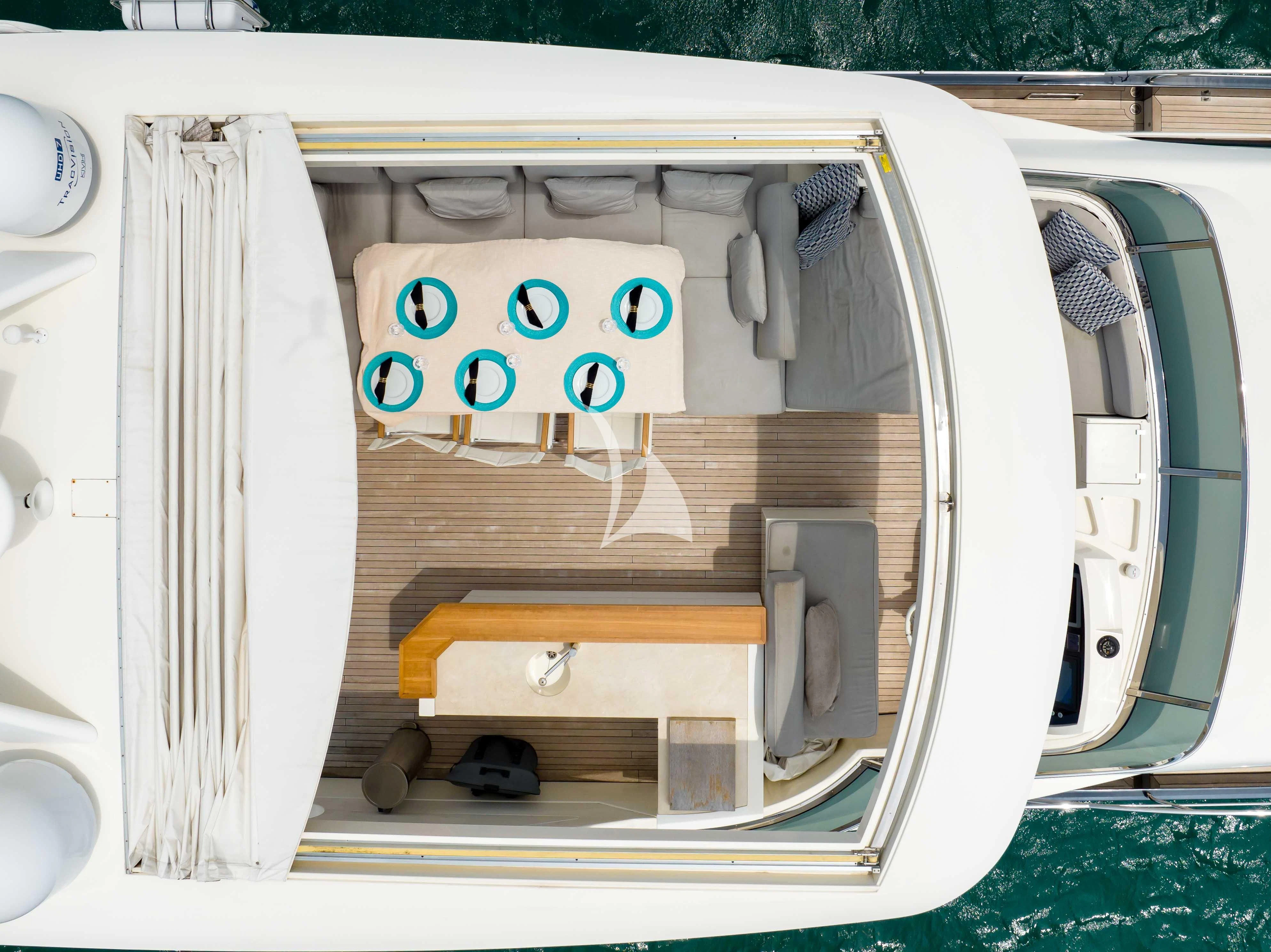 a white and yellow machine aboard SKY Yacht for Sale