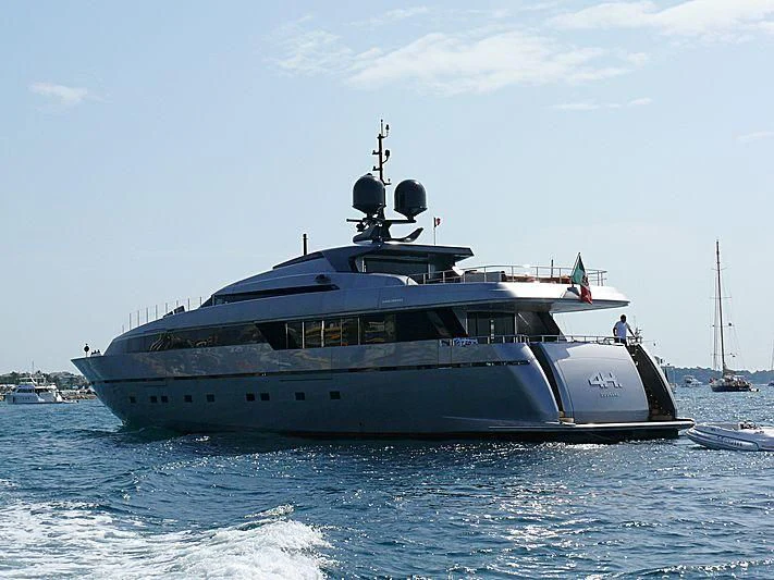 a boat in the water aboard 4A Yacht for Sale