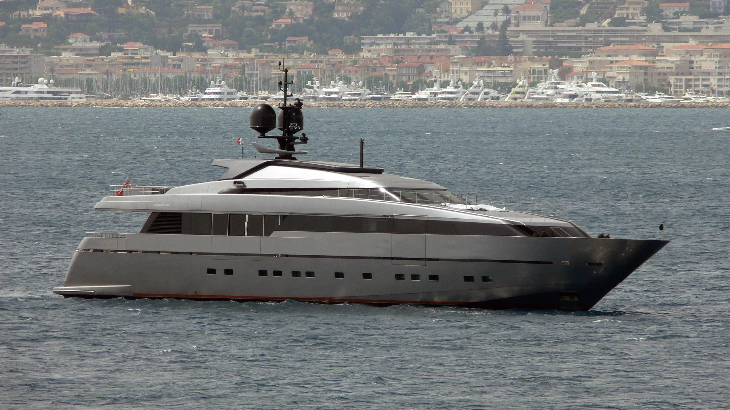 a white yacht in the water aboard 4A Yacht for Sale