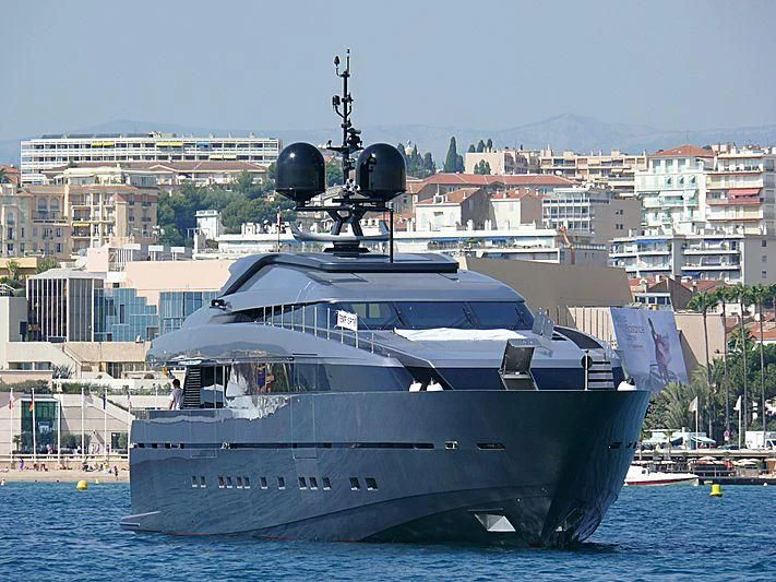 a large boat in the water aboard 4A Yacht for Sale