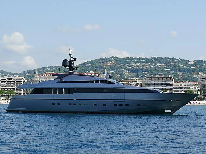 a large ship in the water aboard 4A Yacht for Sale