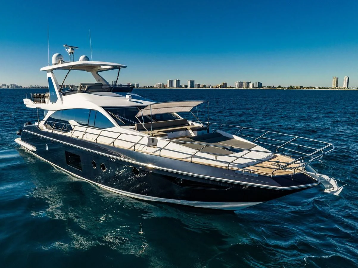 a white yacht in the water aboard KNOT DIVORCE Yacht for Sale