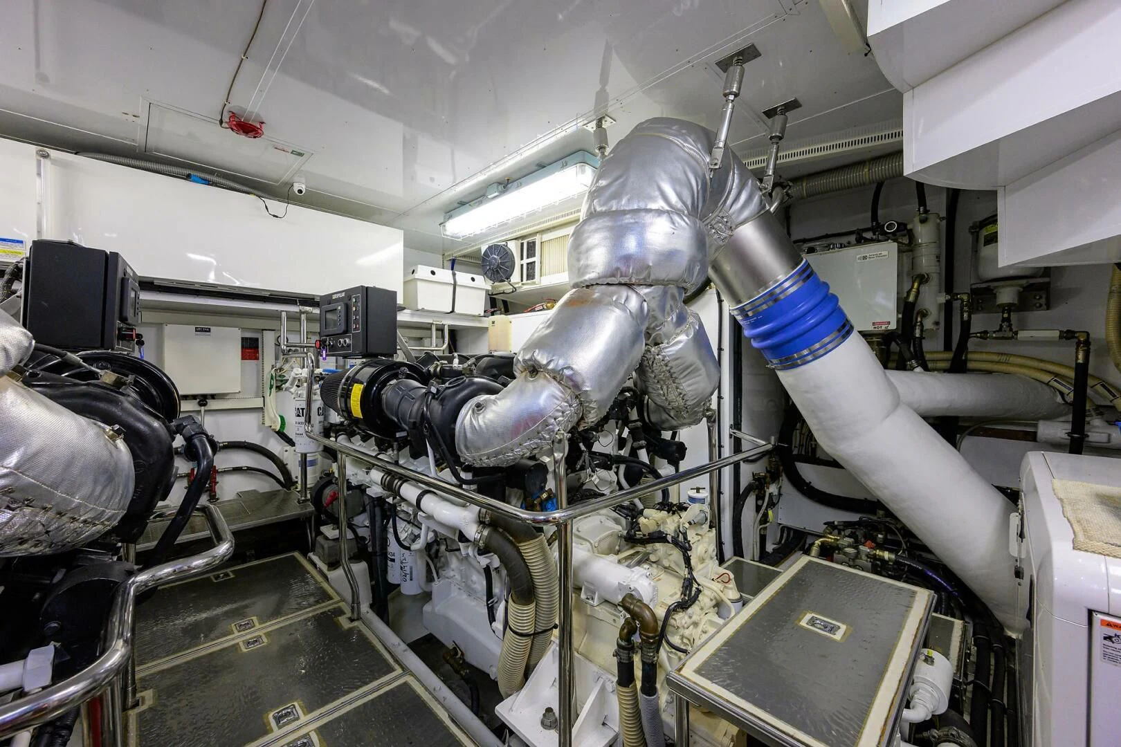 a person in a factory aboard FUJIMO Yacht for Sale