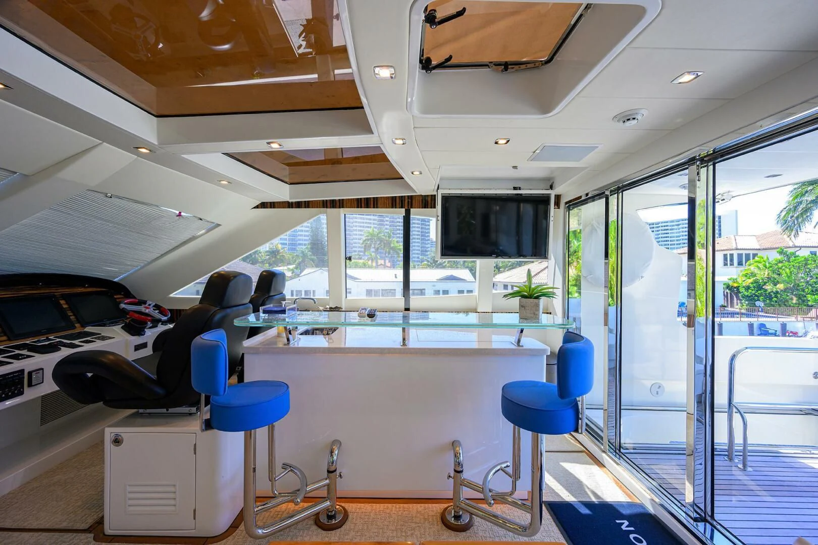 inside view of a room aboard FUJIMO Yacht for Sale