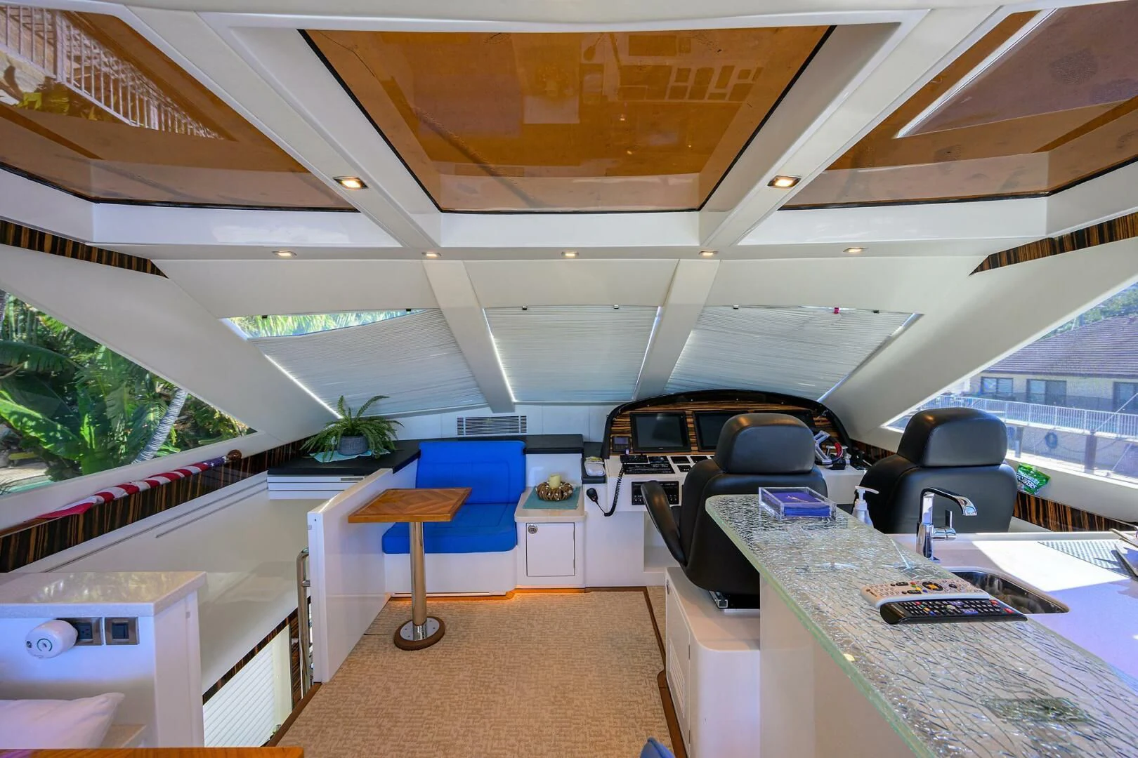 inside of a car aboard FUJIMO Yacht for Sale