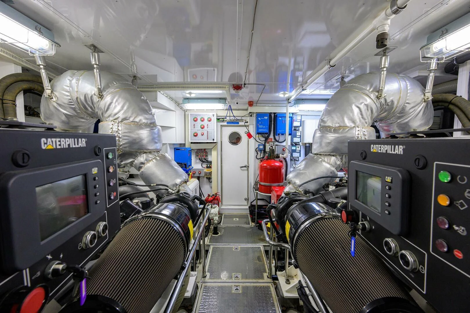 a room with machinery and equipment aboard FUJIMO Yacht for Sale