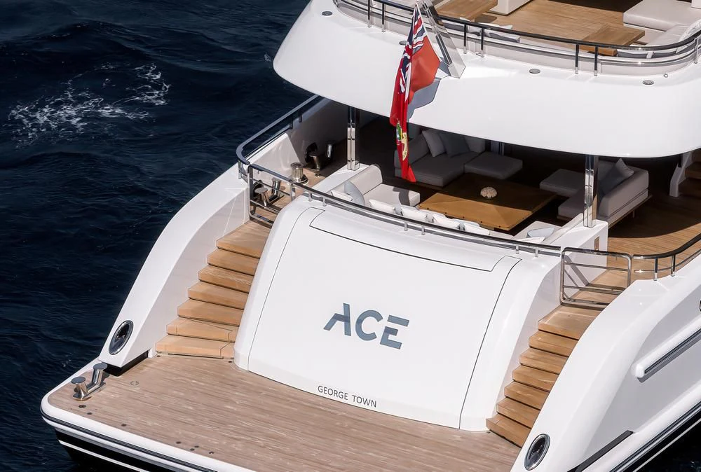 a boat on the water aboard ACE Yacht for Sale