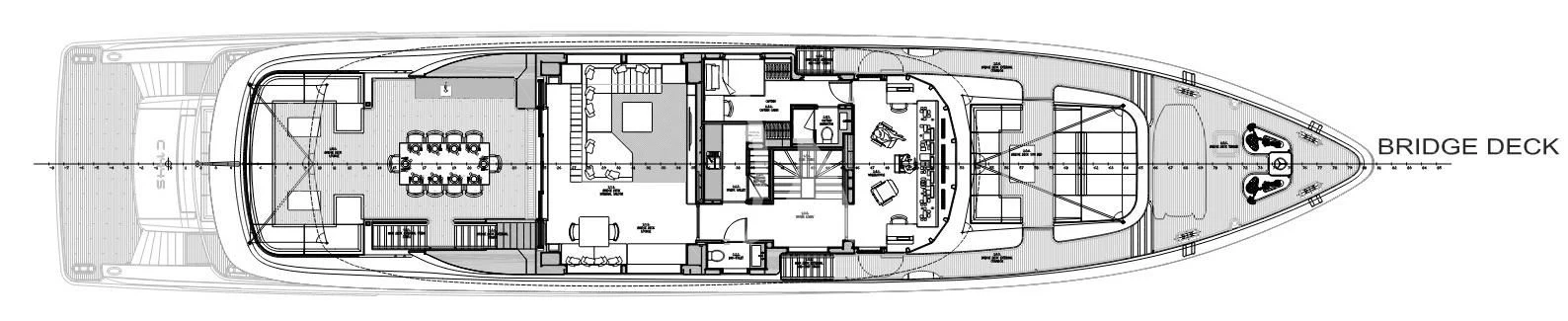 a diagram of a building aboard ACE Yacht for Sale