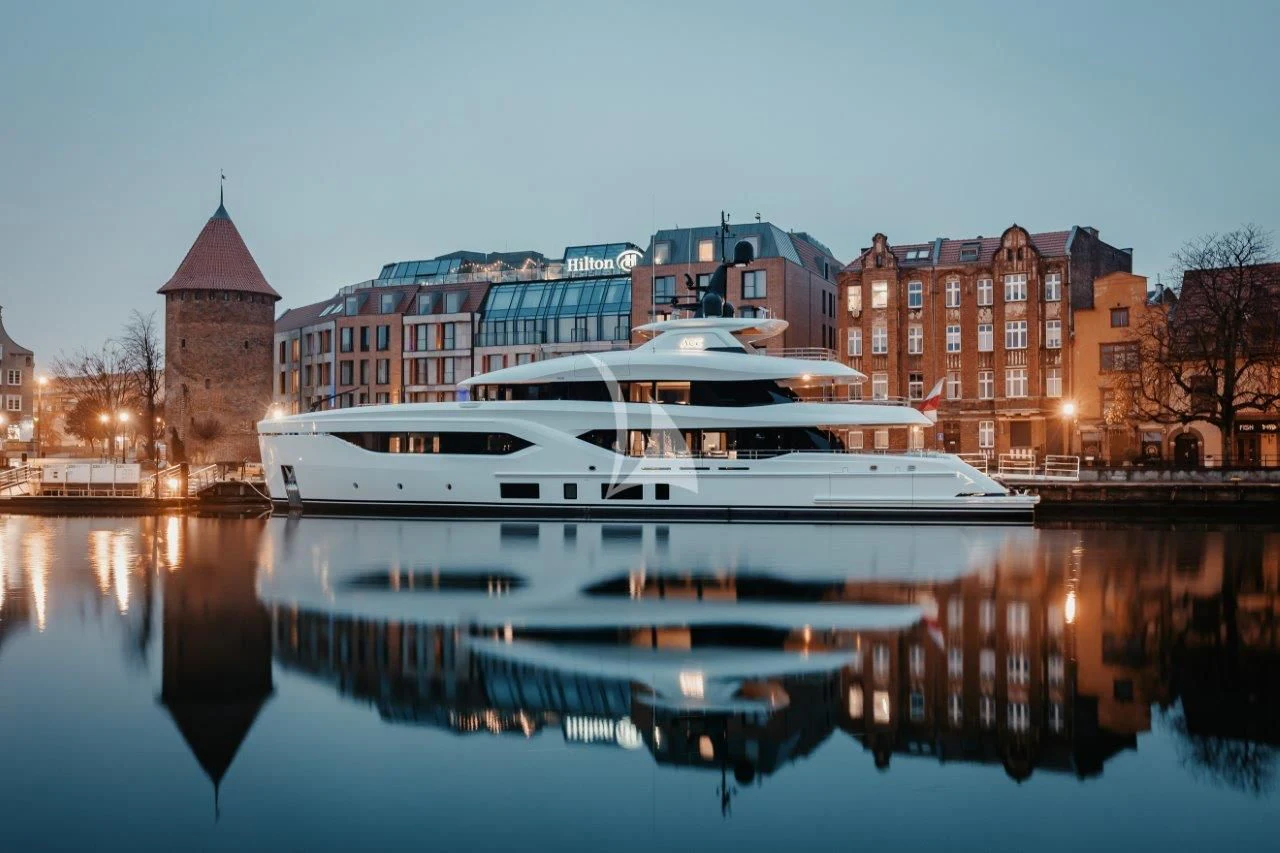 a boat on the water aboard ACE Yacht for Sale