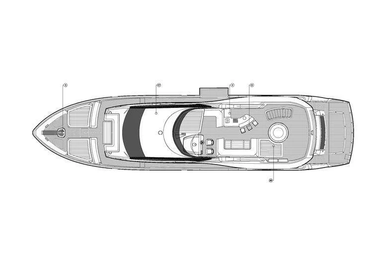 diagram, engineering drawing aboard HIGH ENERGY Yacht for Sale