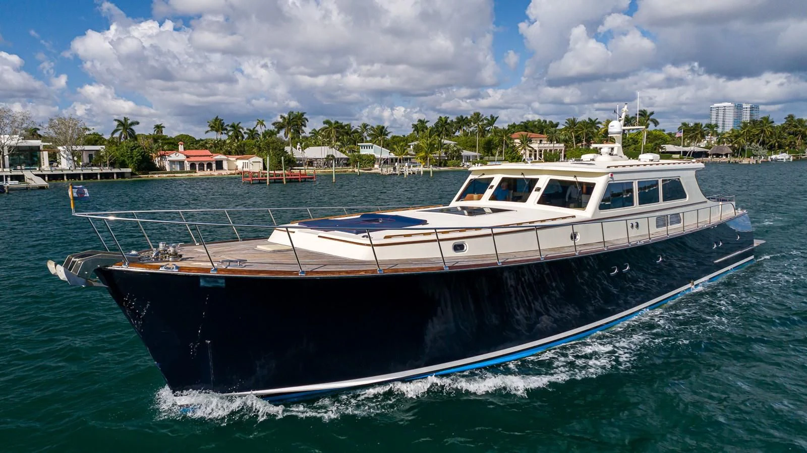 a boat on the water aboard 85 CLASSIC Yacht for Sale
