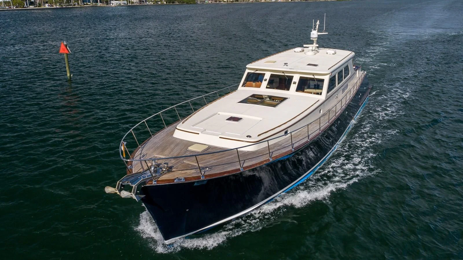 a boat on the water aboard 85 CLASSIC Yacht for Sale