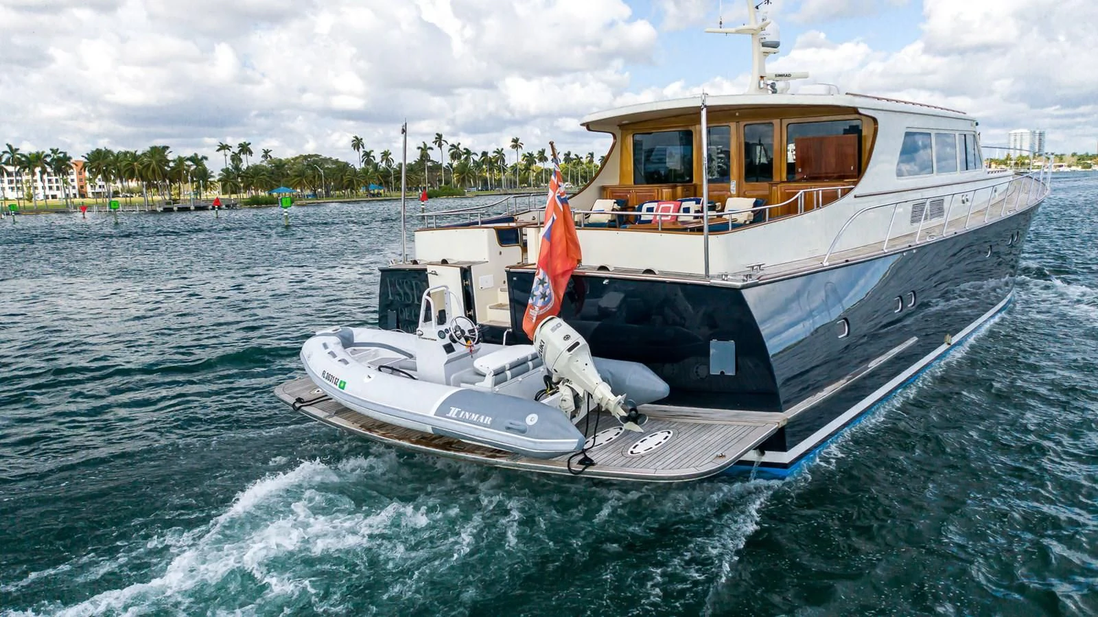 a boat on the water aboard 85 CLASSIC Yacht for Sale