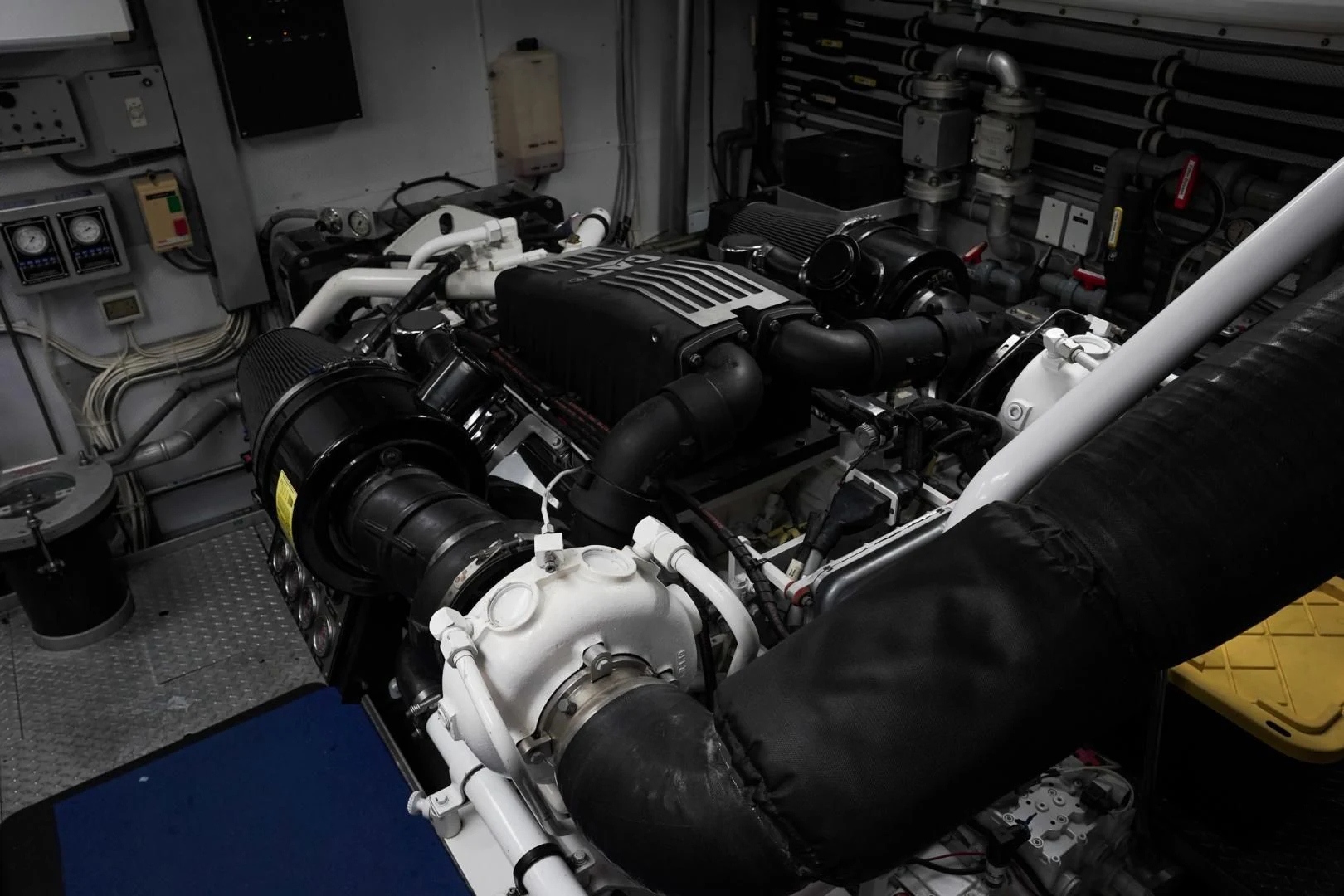 a machine with a black hood aboard HAU TREE Yacht for Sale