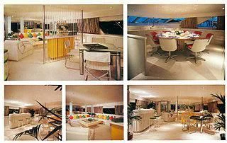 a collage of photos of a room aboard MIDSUMMER Yacht for Sale