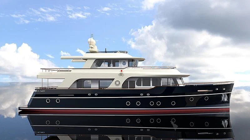 a boat in the water aboard POSEIDON Yacht for Sale
