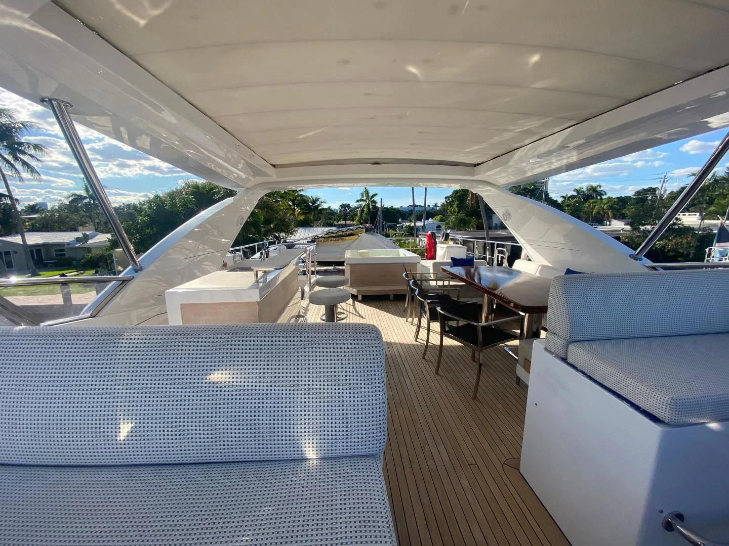 inside of a boat aboard LA TACHE Yacht for Sale