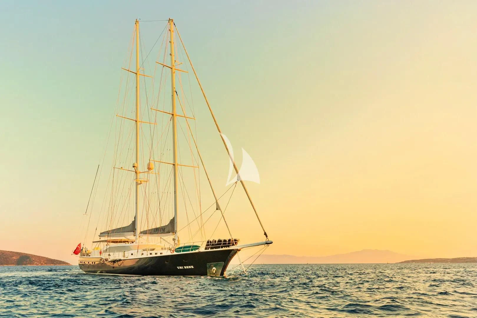 a sailboat on the water aboard UBI BENE Yacht for Charter