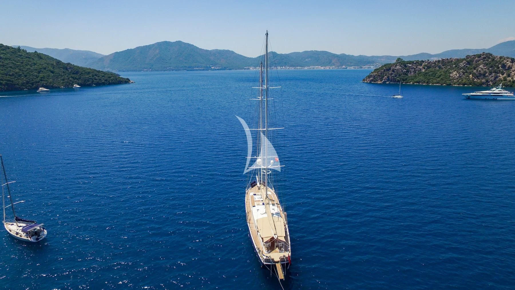 a sailboat on the water aboard UBI BENE Yacht for Charter
