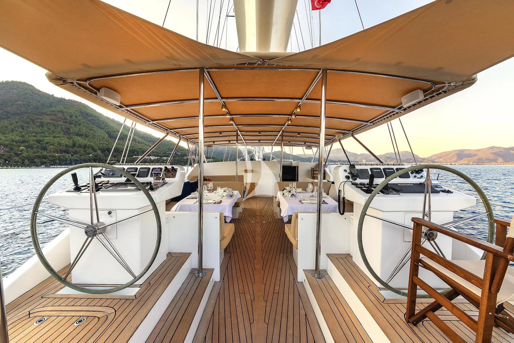 a boat on a body of water aboard UBI BENE Yacht for Charter