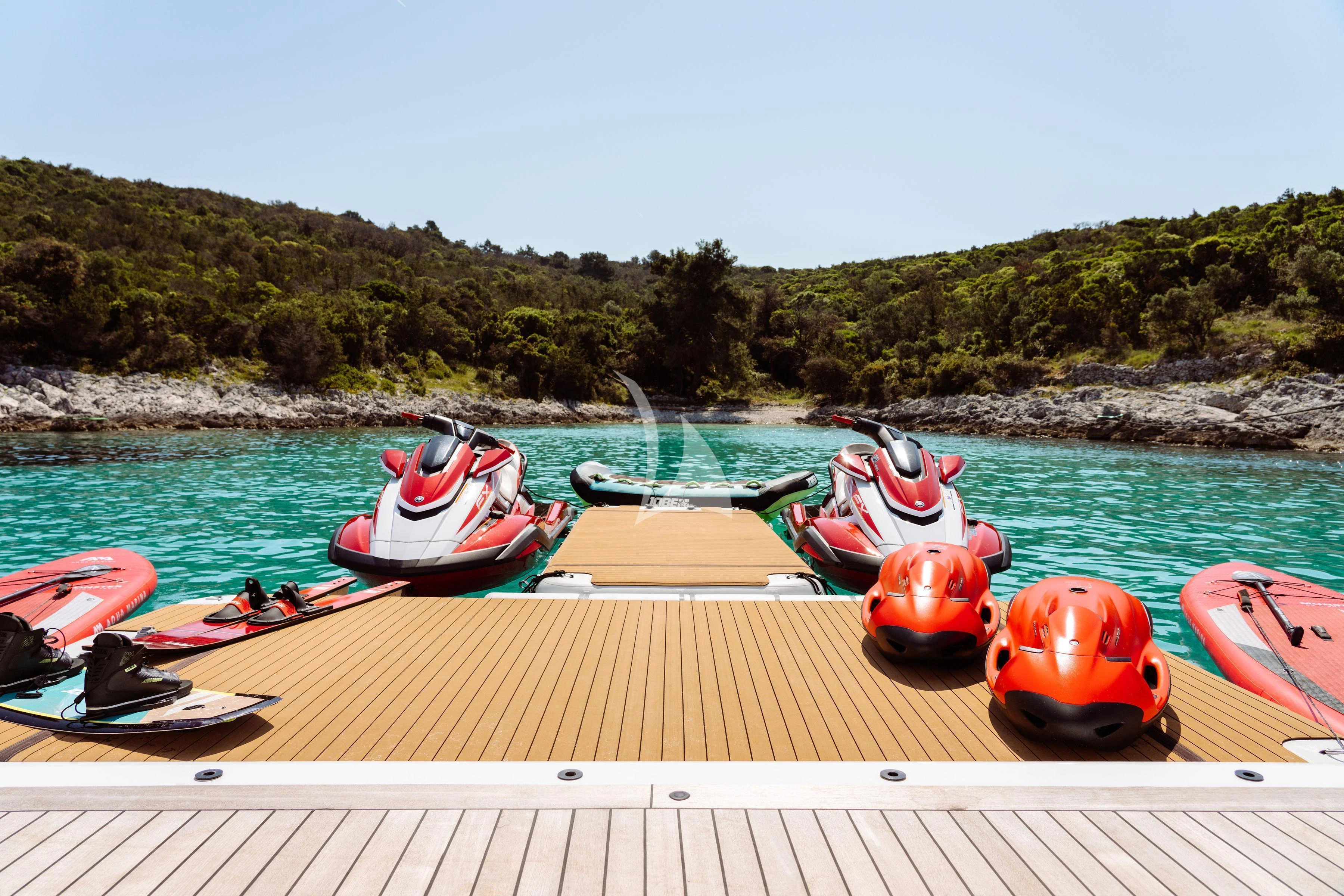 boats on the water aboard TIREA Yacht for Sale
