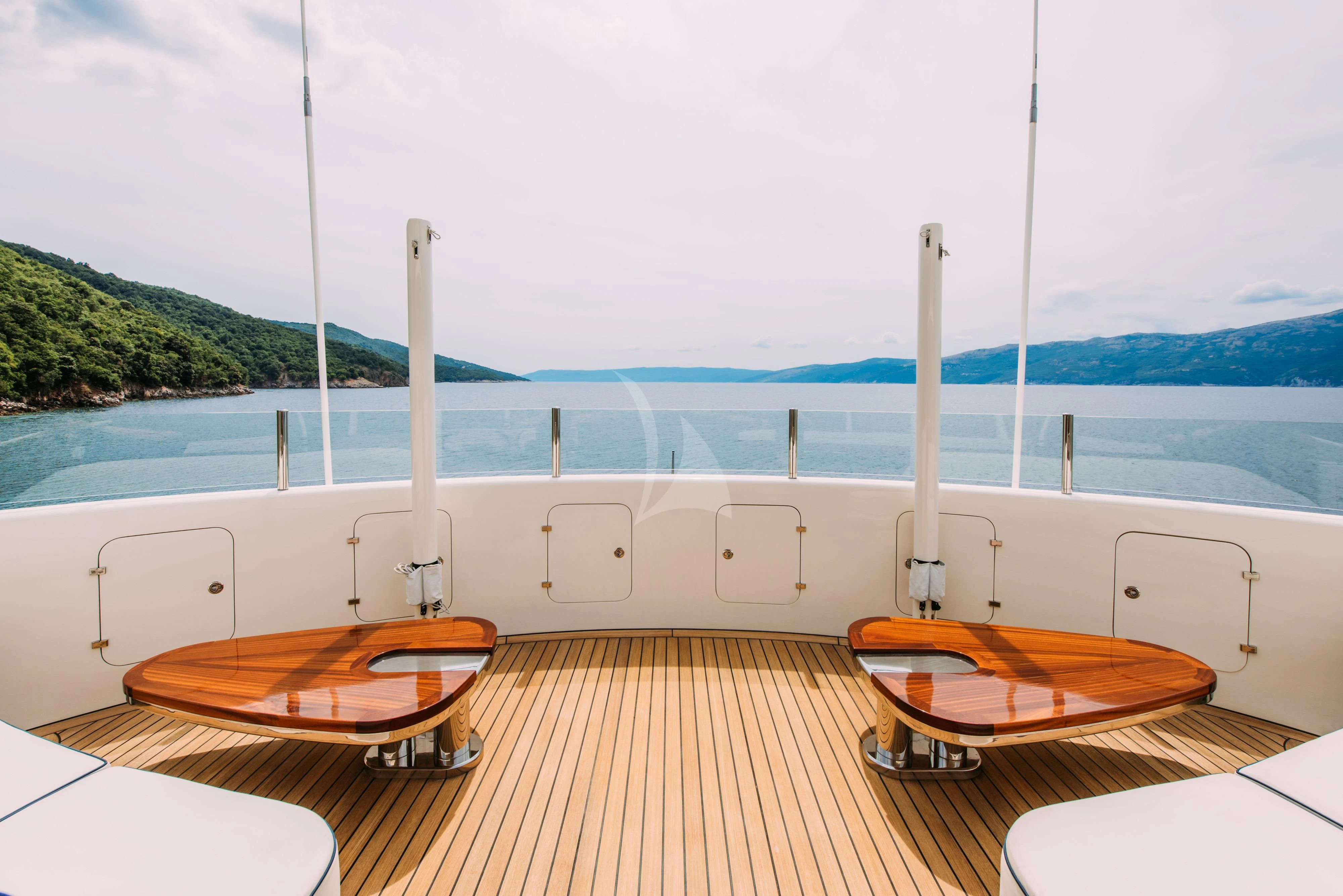 a boat on the water aboard TIREA Yacht for Sale