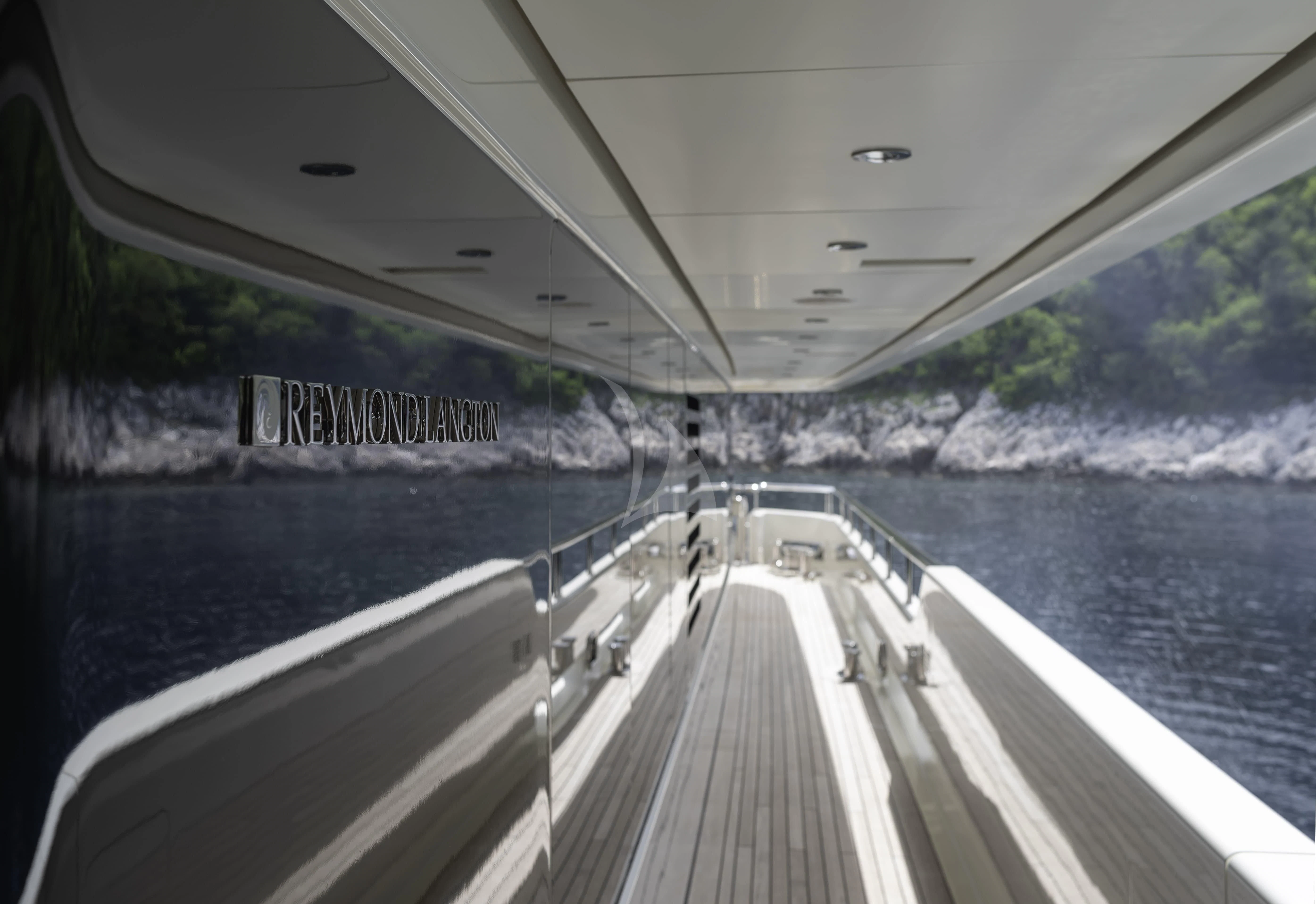 a boat on the water aboard TIREA Yacht for Sale